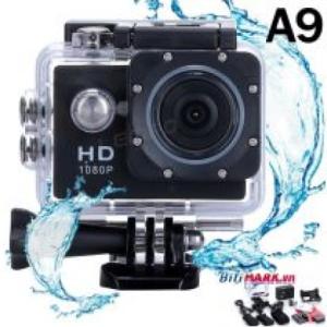 A9 Full HD Sport Cam – Camera hành trình 1080p Gắn Xe Máy, Góc Rộng 140° Ghi Hình Hành Động Chống Nước, Tích Hợp LCD 1,5″, Pin Li-ion, Nhựa ABS Bền Bỉ, Đồng Hành An Toàn Cho Phượt Thủ