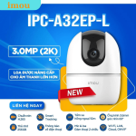 Imou IPC-A32EP-L 3MP WiFi Quay Quét, Gọi APP & Phát Hiện Người Thông Minh – Camera trong Nhà Ranger 2 Pan/Tilt 355°/-5°~80°, Night Vision 10m, Đàm Thoại 2 Chiều